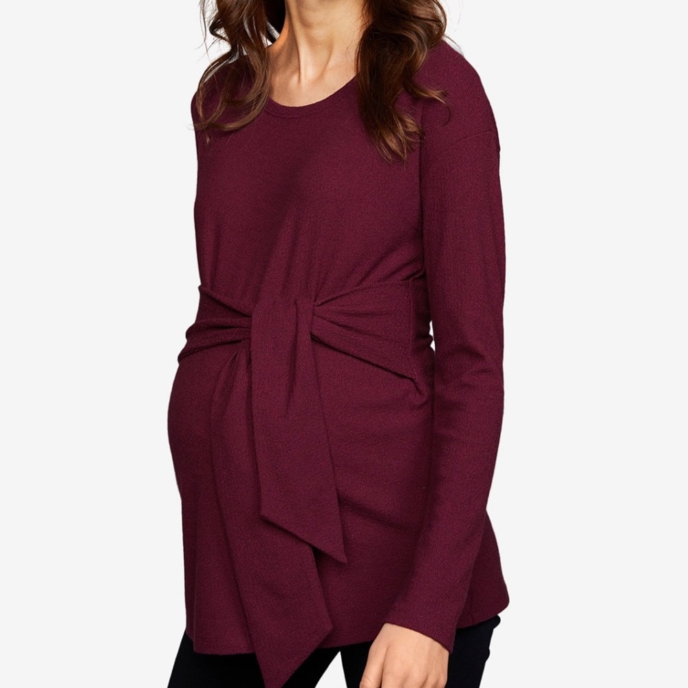 A Pea in the Pod Tie Front Maternity Top